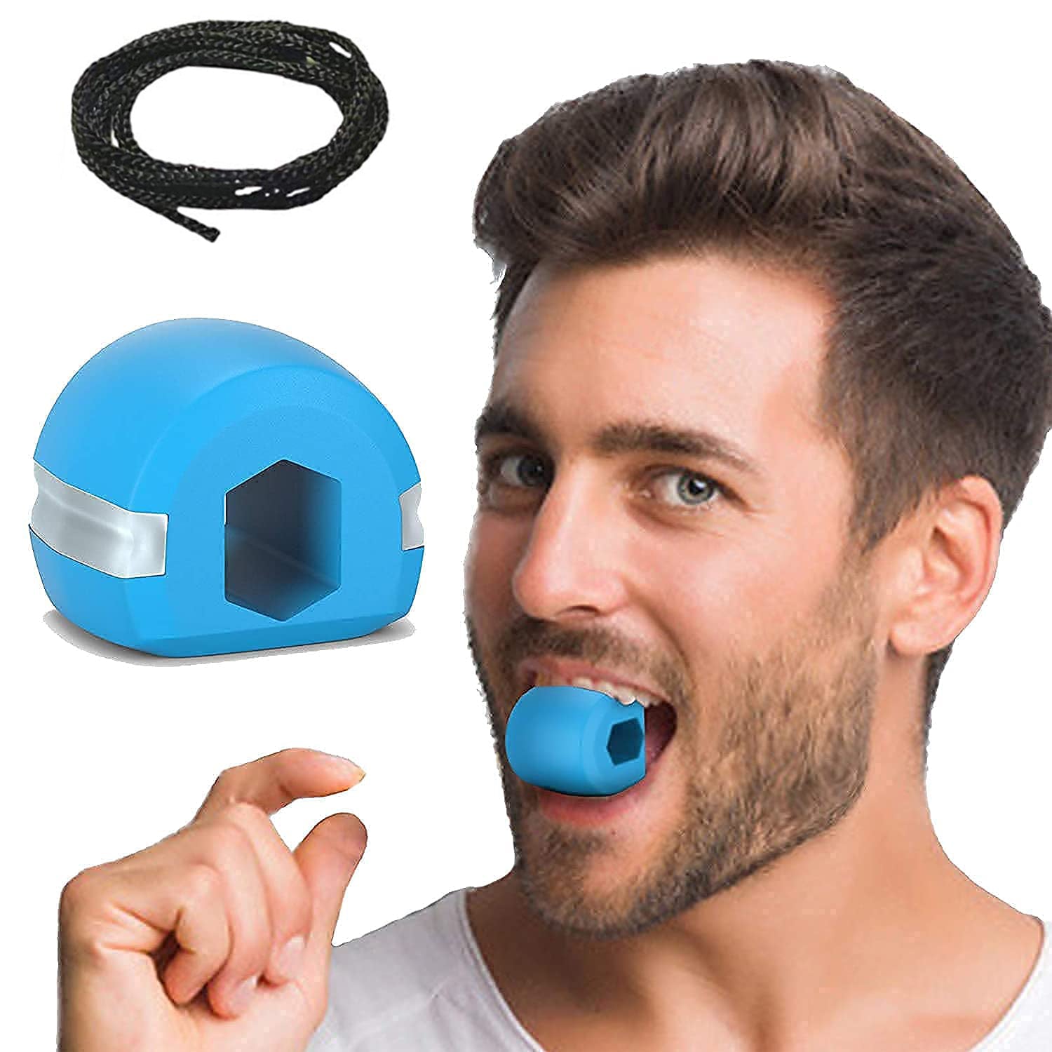 6101 V Cn Blue Jaw Exerciser Used To Gain Sharp And Chiselled Jawline Easily And Fast. 6101 V Cn Blue Jaw Exerciser Used To Gain Sharp And Chiselled Jawline Easily And Fast.